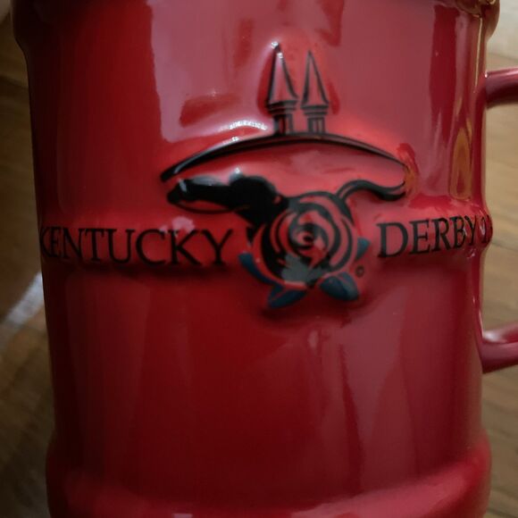 Kentucky Derby 131 Official Ceramic Coffee Cup Mug Red 2005 Run for the Roses - Picture 9 of 10